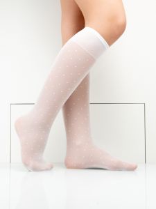 LNG 04 гольфы детские белые ― Чулочно – носочные изделия оптом в Новосибирске, колготки, носки, чулки, трикотаж